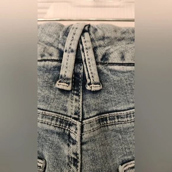 Good American Good Waist Skinny High Rise Blue Jeans Tummy Tech Size 2 /26 - Picture 15 of 16